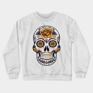 flower skull Crewneck Sweatshirt